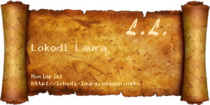 Lokodi Laura névjegykártya
